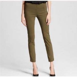Who What Wear Olive Green Skinny Pant